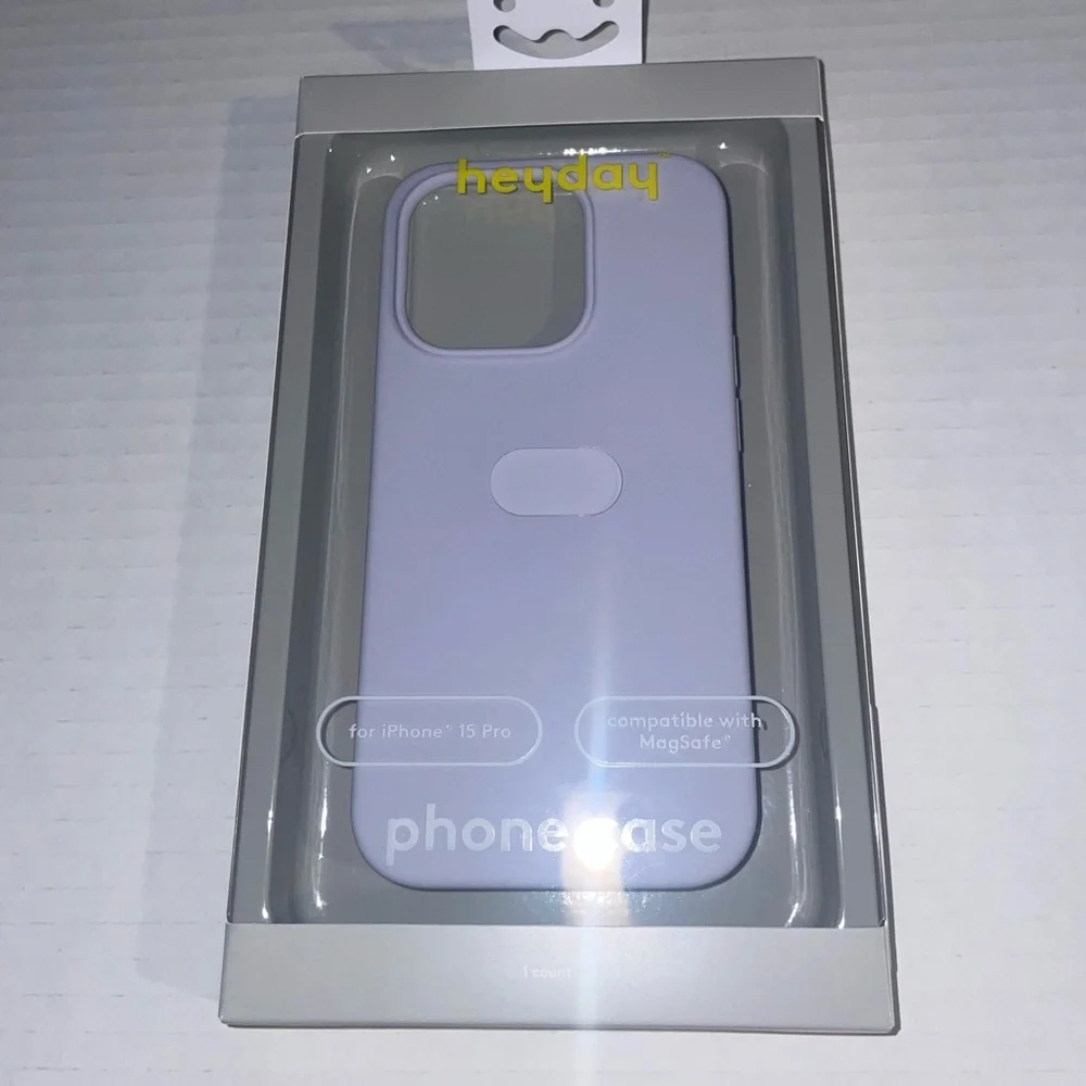 Heyday Light Purple Phone Case for iPhone 15 Pro New Sealed Magsafe Compatible